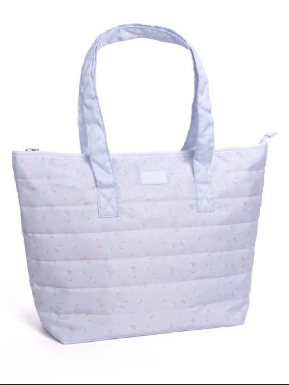 NWT LoveShackFancy xTarget- Yoobi Everblooming Rosettes Quilted Tote-Breezy Blue